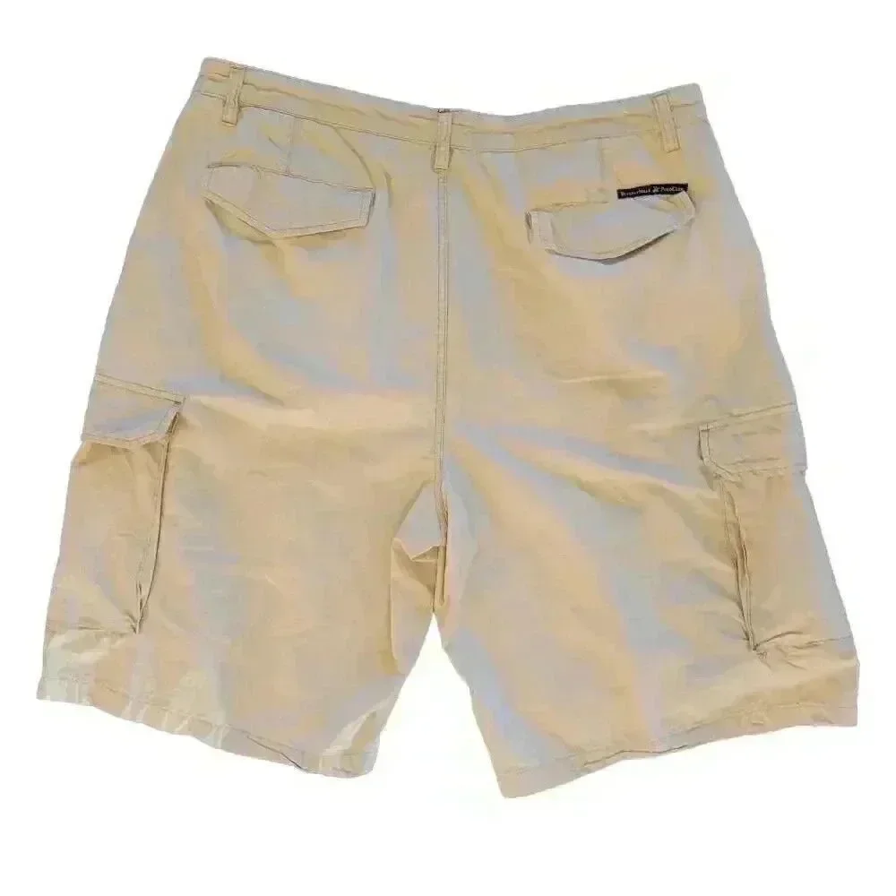 Beverly Hills Polo Club Men's Ivory Cotton Cargo Shorts